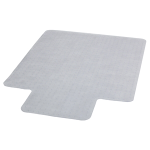 45" x 53" Rectangular Carpet Chair Mat with Lip - Clear 