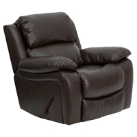 Leather Recliner - Rocker, Brown