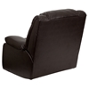 Plush Leather Recliner - Lever Rocker, Padded Arms, Brown - FLSH-MEN-DSC01078-BRN-GG