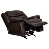 Plush Leather Recliner - Lever Rocker, Padded Arms, Brown - FLSH-MEN-DSC01078-BRN-GG