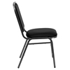 Hercules Series Stacking Banquet Chair - Black Vinyl, Silver Vein - FLSH-NG-108-SV-BK-VYL-GG