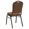 Hercules Series Stacking Banquet Chair - Crown Back, Coffee - FLSH-NG-C01-COFFEE-GV-GG