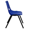 Hercules Series Shell Stack Chair - Blue - FLSH-RUT-EO1-BL-GG