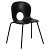 Hercules Series Designer Stack Chair - Black - FLSH-RUT-NC258-BK-GG