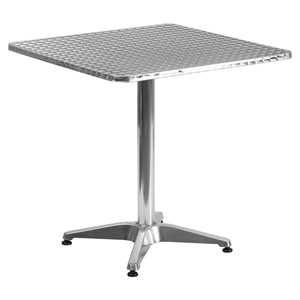 27.5" Square Bistro Table - Aluminum 