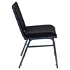 Hercules Series Stack Chair - Black, Ganging Bracket - FLSH-XU-60153-BK-GG