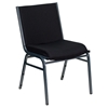 Hercules Series Stack Chair - Black, Ganging Bracket - FLSH-XU-60153-BK-GG