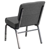 Hercules Series Stacking Church Chair - Gray, Silver Vein - FLSH-XU-CH0221-GY-SV-GG