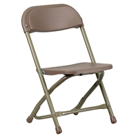 Kids Plastic Folding Chair - Brown