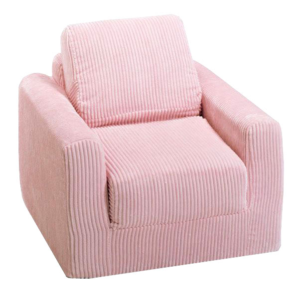 pink chenille chair