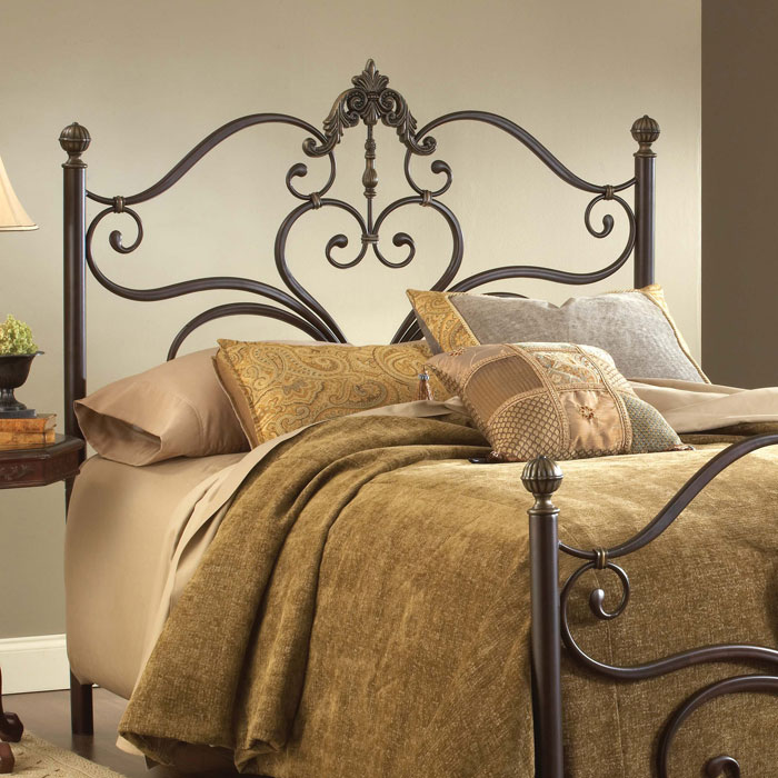 Newton Antique Metal Headboard With Frame DCG Stores   Newton Bed Frame 1 