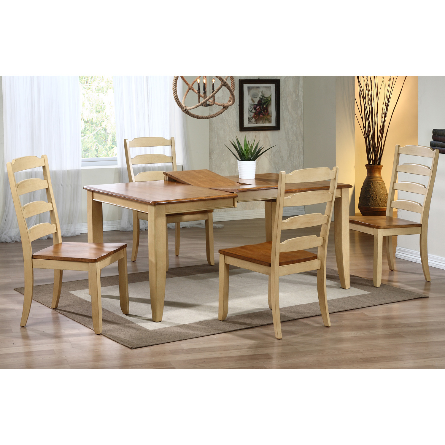 Honey oak dining online set