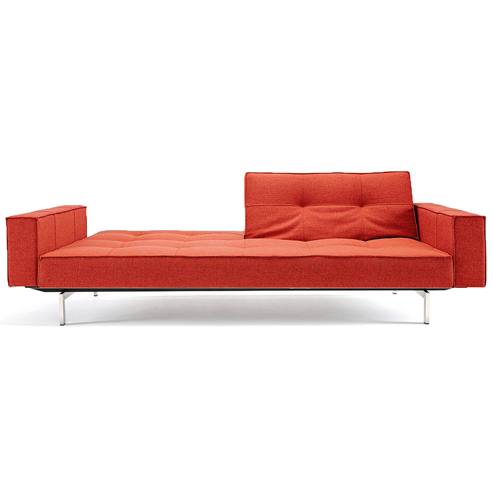 Splitback Deluxe Track Arm Sofa - Convertible, Steel Legs, Orange | DCG ...