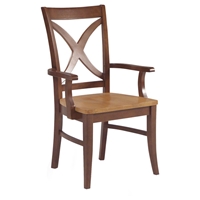 X-Back Dining Chair with Arms