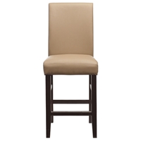 24" Upholstered Chair in Java and Mocha