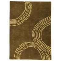 Kairos Hand Tufted Wool Rug in Olive