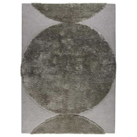 Keeley Hand Tufted Wool Rug in Silver