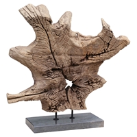 Dax Sculpture - Natural Teak