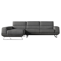 Bullock Sectional Sofa - Left Arm Facing Chaise, Gray