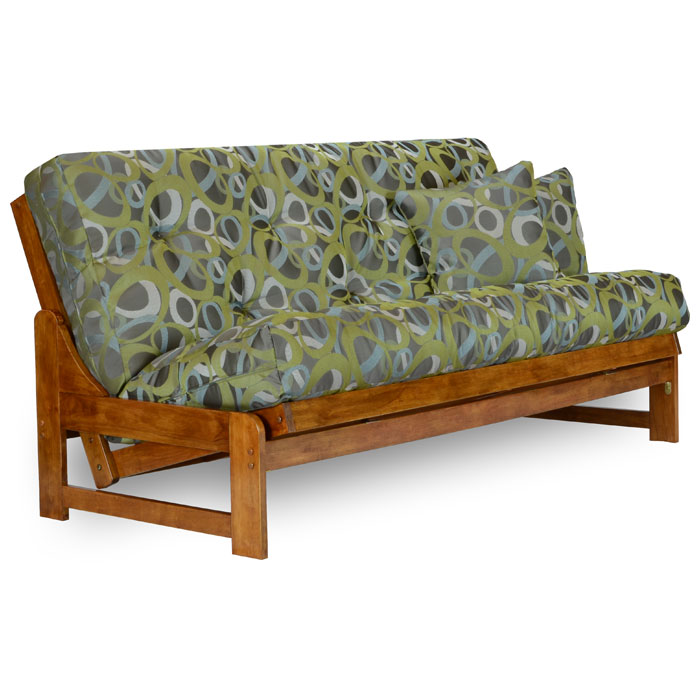 armless wood futon frame