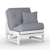 Arden Studio White Chair & Cushion Set - NF-ARDN-SW-CH-MOSET#