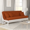 Arden Studio Line White Futon Frame & Mattress Set - NF-ARDN-SW-MOSET#