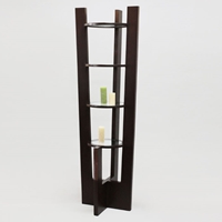 Round Etagere in Dark Brown