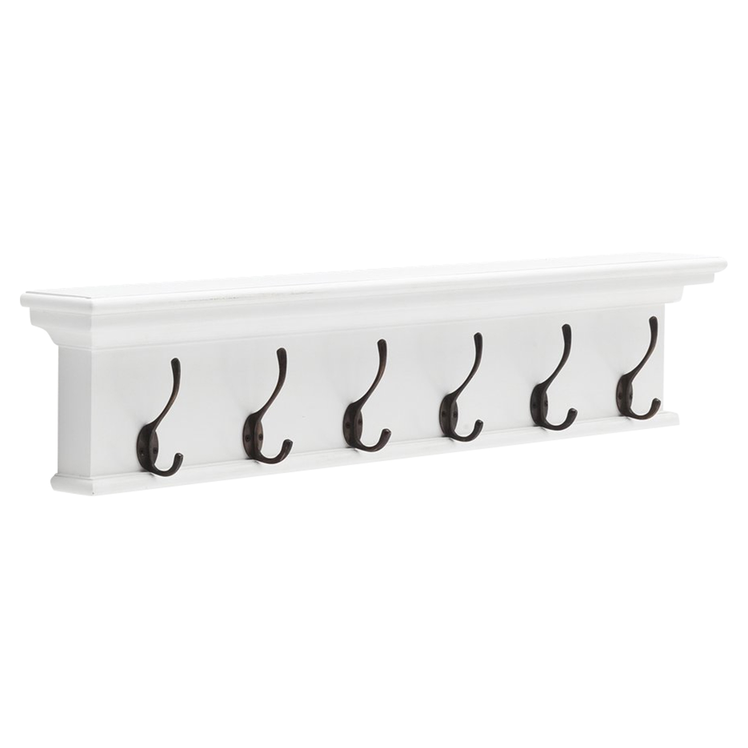 6 hook coat rack with online shelf