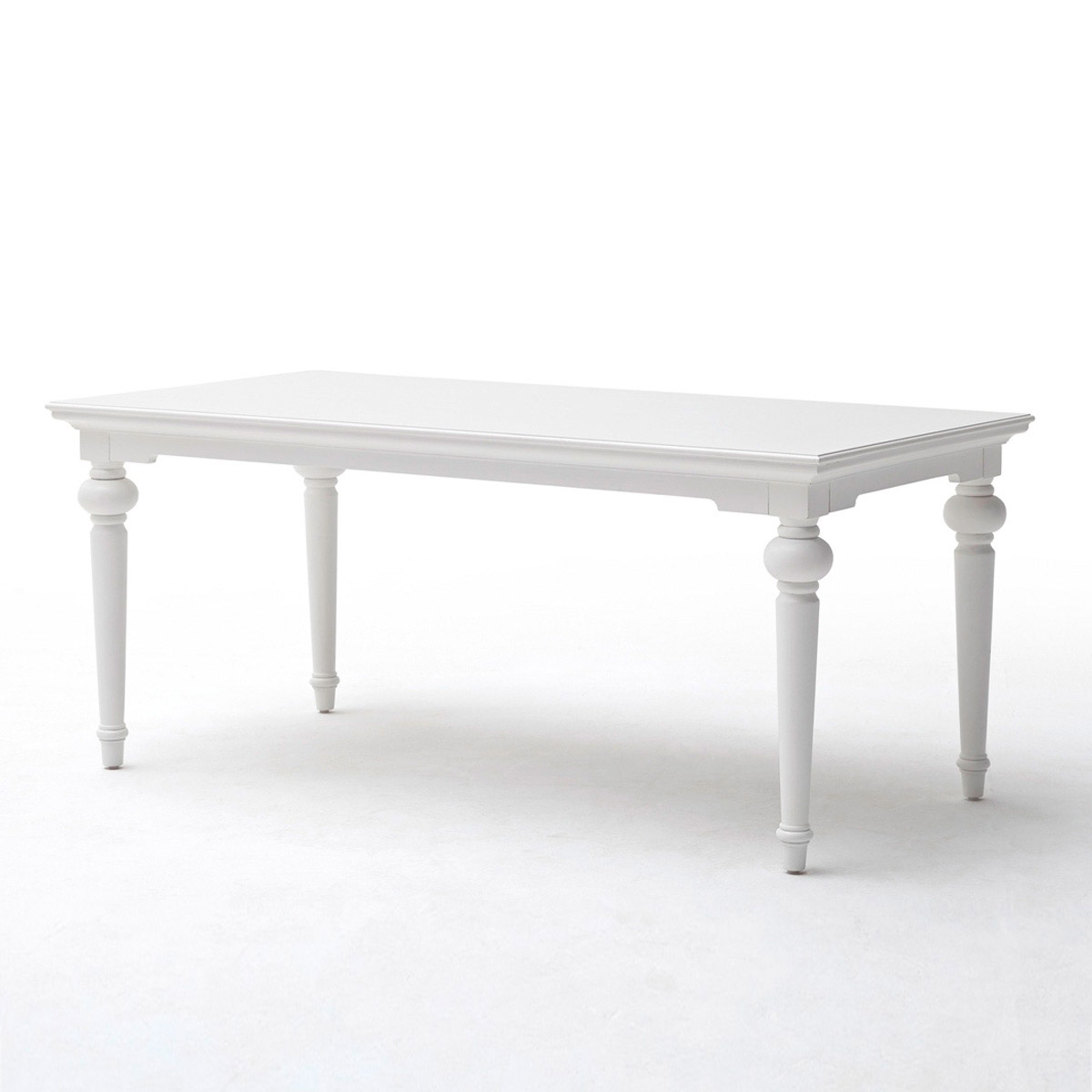 Pure white best sale dining table