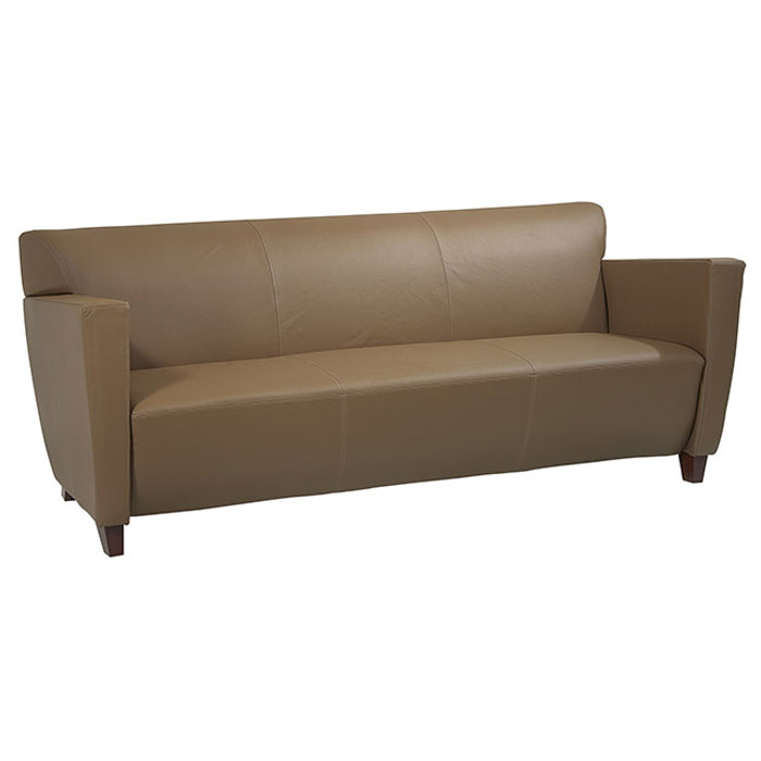 Contemporary Track Arms Sofa In Leather | DCG Stores