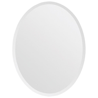 Oval Frameless Mirror - Beveled