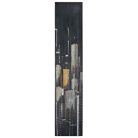 Midnight City I Oil Painting - Gallery-Wrapped, Tall Canvas