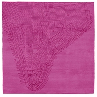 Lower Manhattan No.2 - Pink Rug