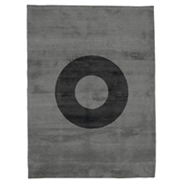 Oh - Silver & Almost Black Rug