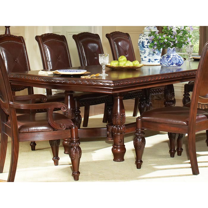 dining table with carved legs