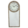 Wood Wall Clock with Mirror (Set of 2) 