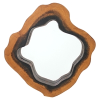 Wood Wall Mirror (Set of 2)