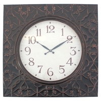 28" Square Metal Wall Clock (Set of 4)