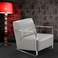 Divani Casa Bison Lounge Chair - Gray