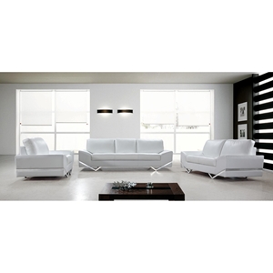 Divani Casa Vanity Sofa Set - White 