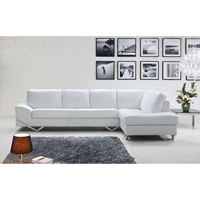 Divani Casa Vanity Sectional - White