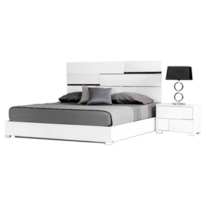 Modrest Ancona Italian 2 Pieces Modern Bedroom Set - White 