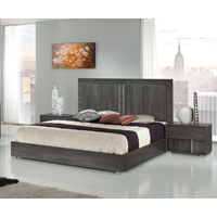 Modrest Luca Italian Bedroom Set - Gray