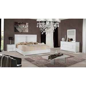 Modrest Nicla Italian 5 Pieces Modern Bedroom Set - White 