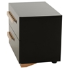 Nova Domus Romeo Italian Modern Right Nightstand - Black and Rosegold - VIG-VGACROMEO-NS-R