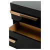 Nova Domus Romeo Italian Modern Right Nightstand - Black and Rosegold - VIG-VGACROMEO-NS-R