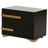 Nova Domus Romeo Italian Modern Right Nightstand - Black and Rosegold - VIG-VGACROMEO-NS-R