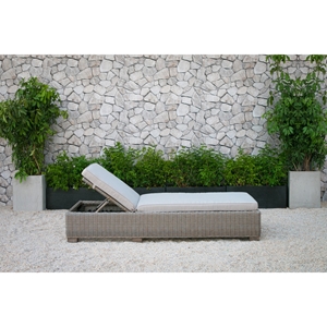 Renava Knox Outdoor Wicker Lounge Chair - Beige 