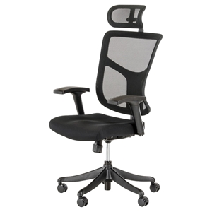 Modrest James Modern Office Chair - Adjustable Height, Black 