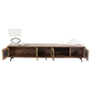 Modrest Kennedy Modern TV Stand - 4 Doors, Walnut - VIG-VGBB1403F-WAL